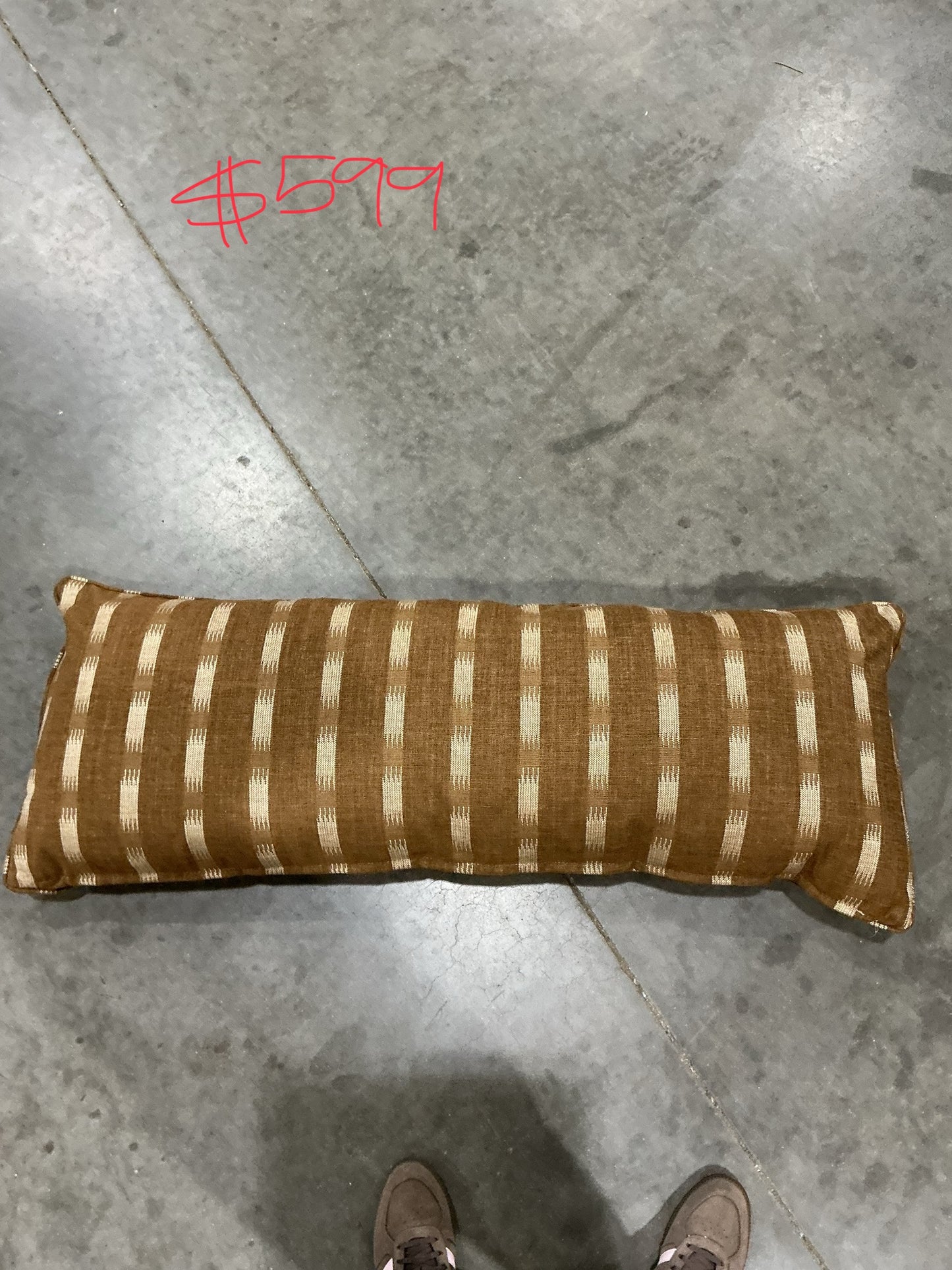 Saddle Stripe Lumbar Pillow