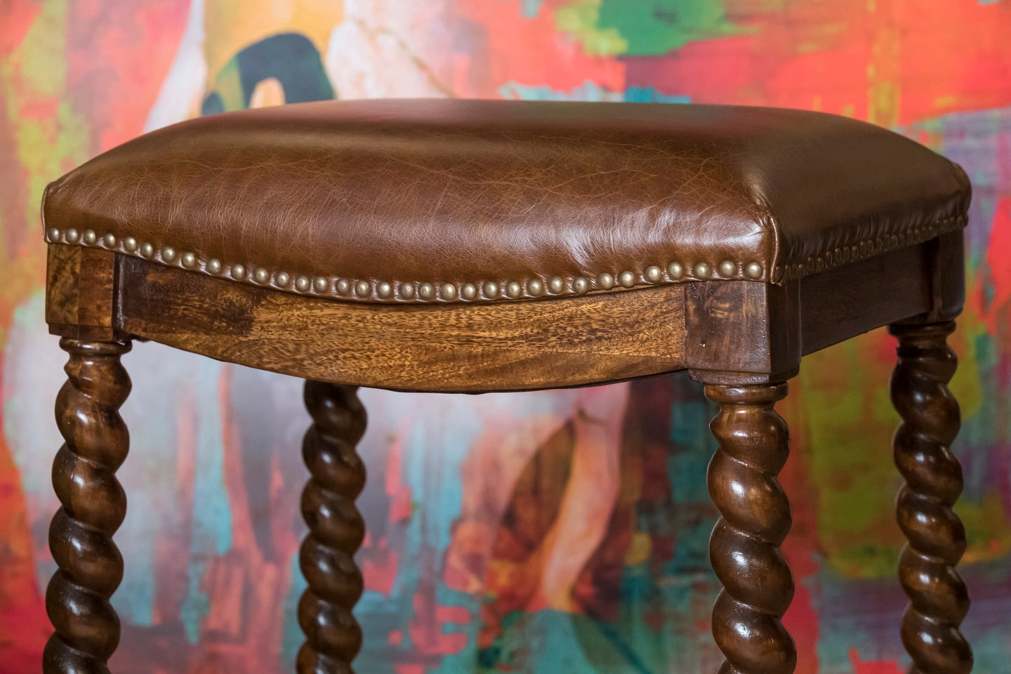 Twisted Leg Barstool