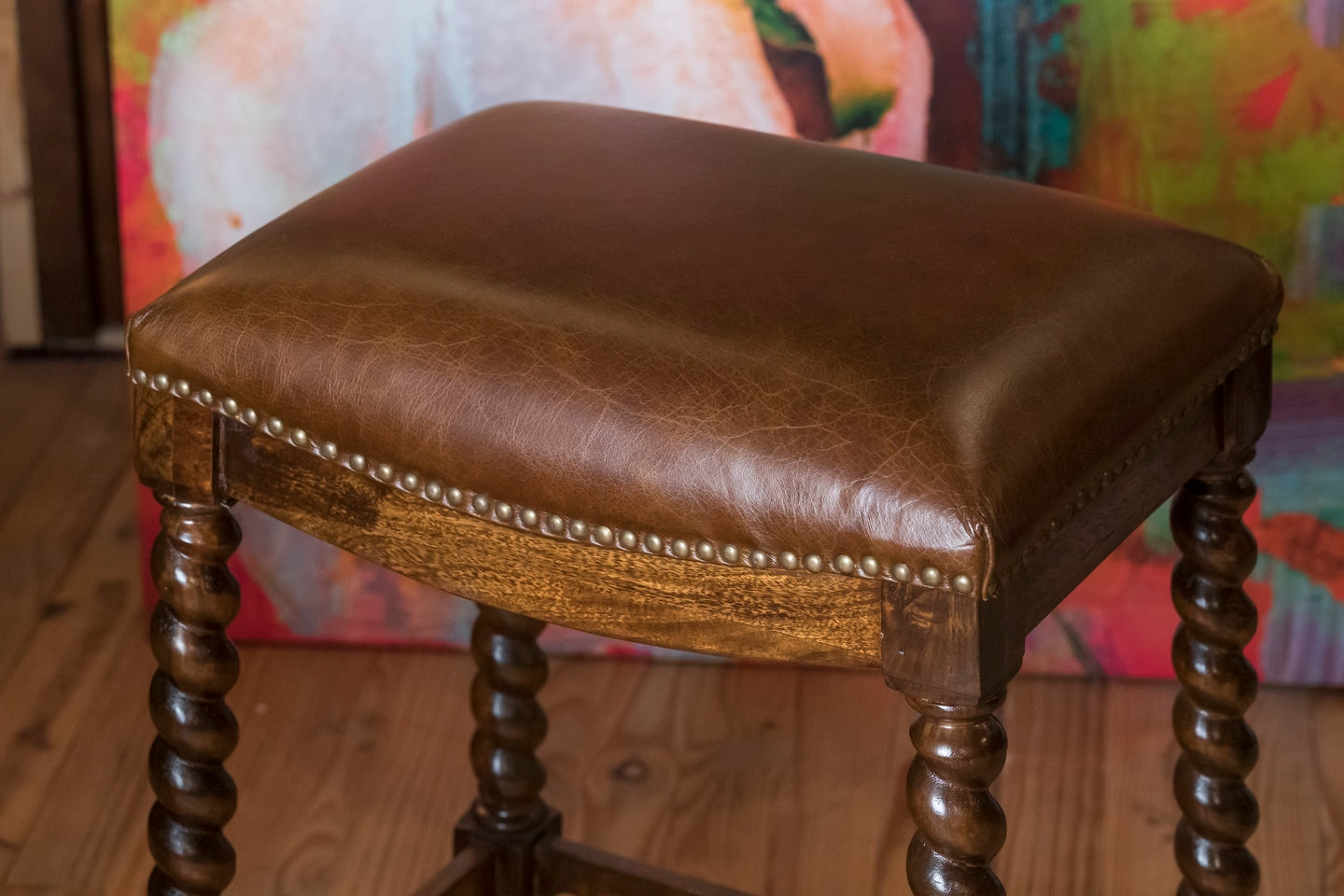 Twisted Leg Barstool