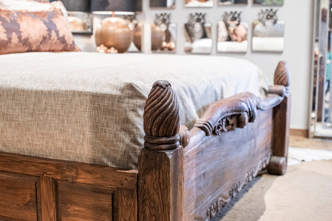 Crown Teak King Bed