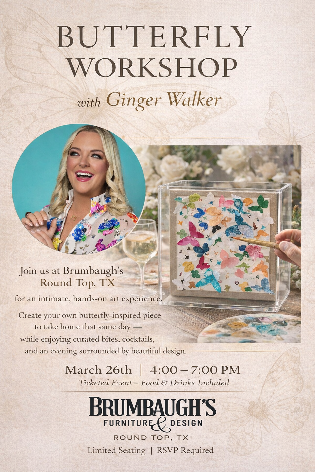 Butterfly Workshop with Ginger Walker