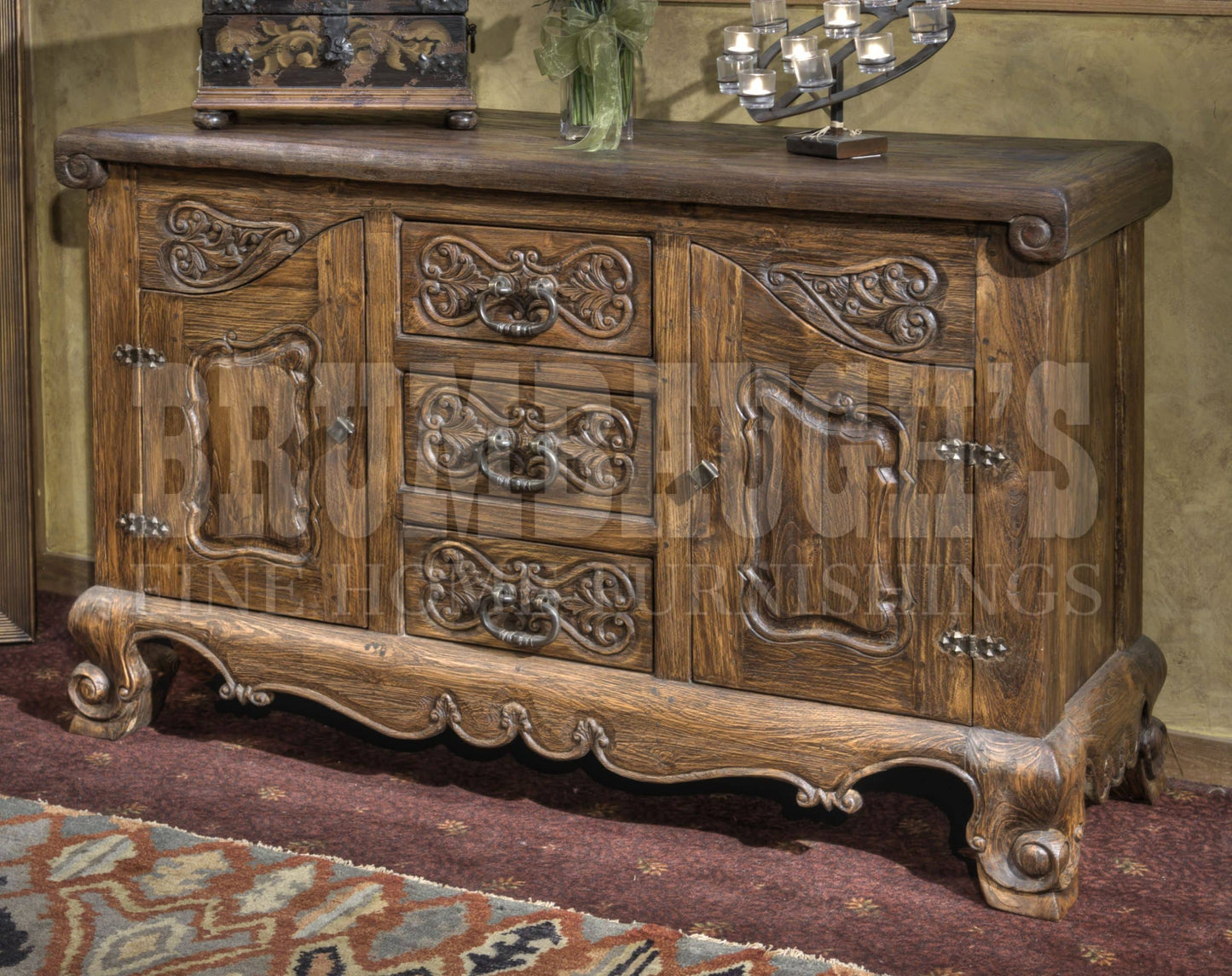 Paisley 3Drawer/2Door Console:
