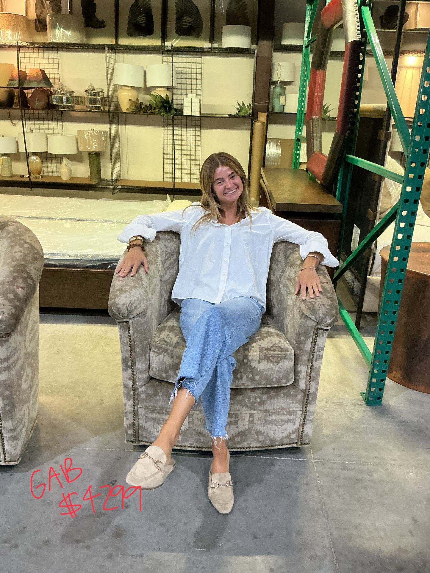 Southwestern Rocking Swivel Chair