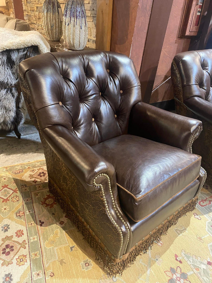 Ralph Button Tufted Swivel