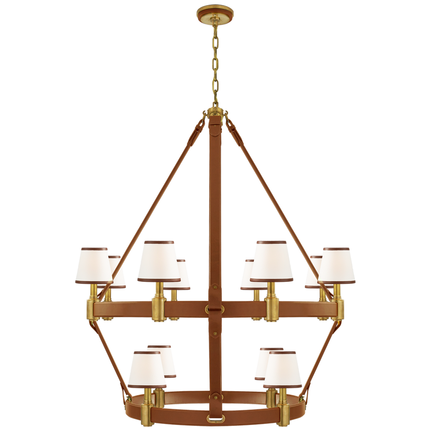 RL Riley Large Two Tier Chandelier