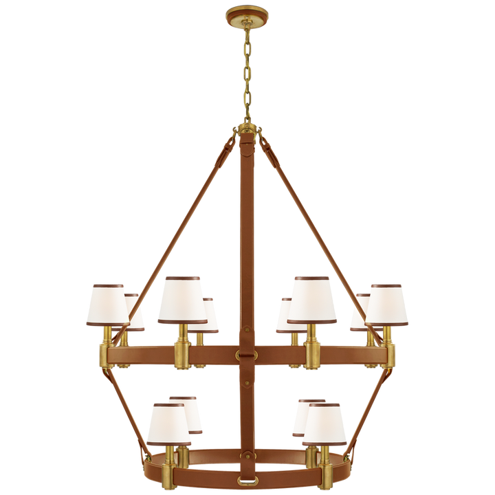 RL Riley Large Two Tier Chandelier