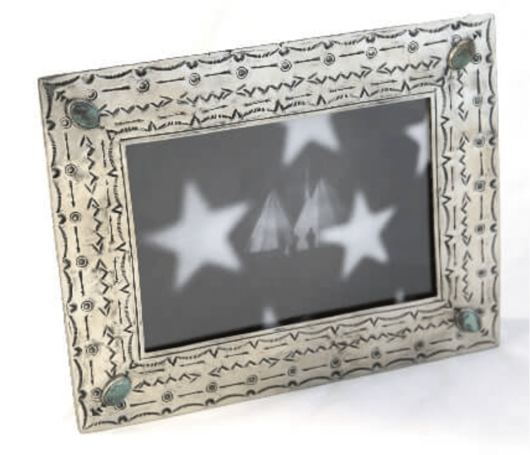 5X7 STAMPED FRAME W/ TURQUOISE 012 T