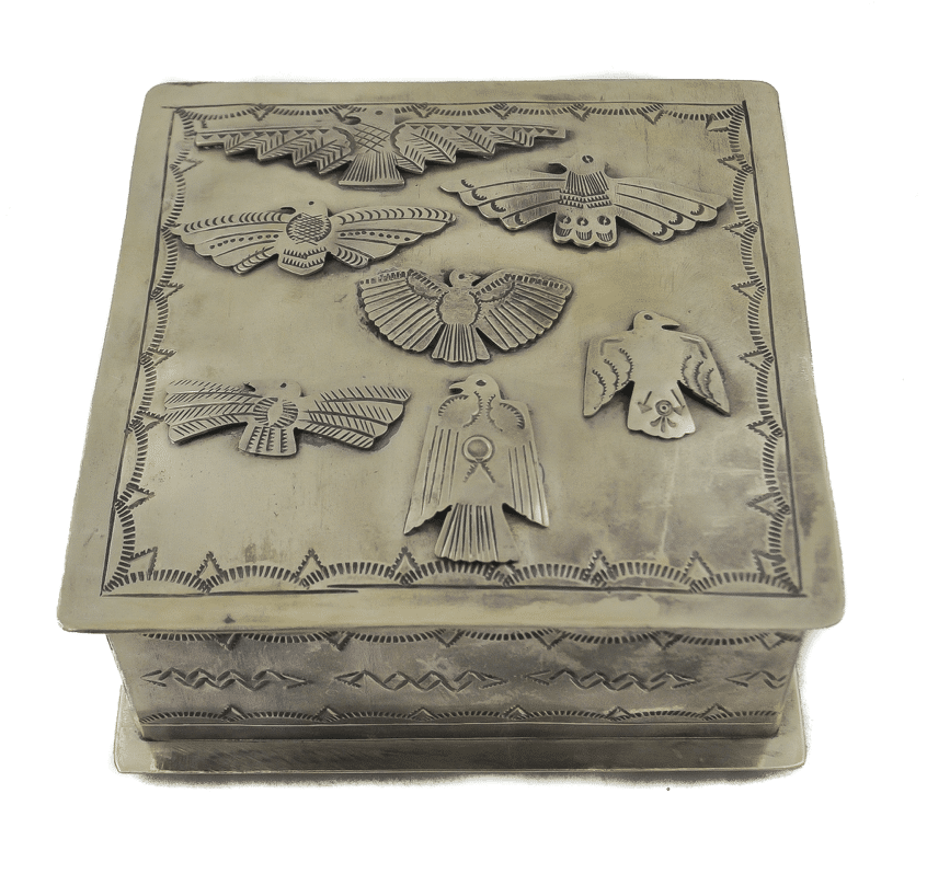 STAMPED BOX W/ 7 THUNDERBIRDS - 097