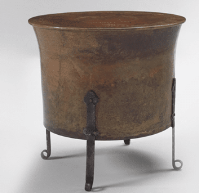 Copper Cauldron End Table 22303