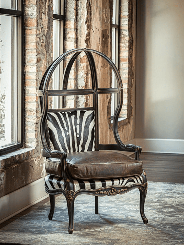 Zebra Umbrella Chair