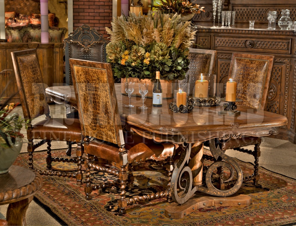 Fleur De Lis Dining Table