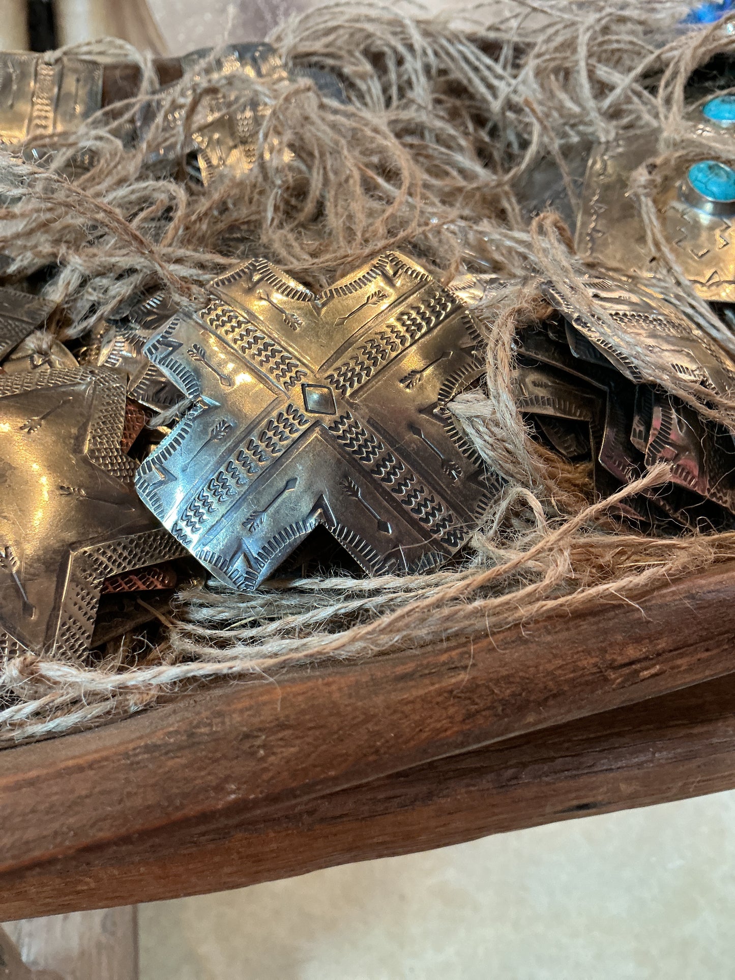Stamped Cross Ornament
