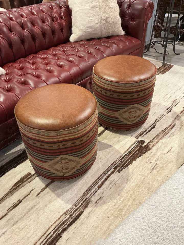 Santa Fe Drum Ottoman