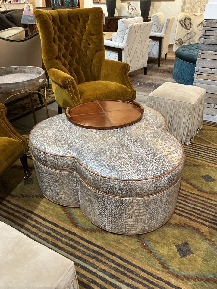 Magnolia Clover Cocktail Ottoman