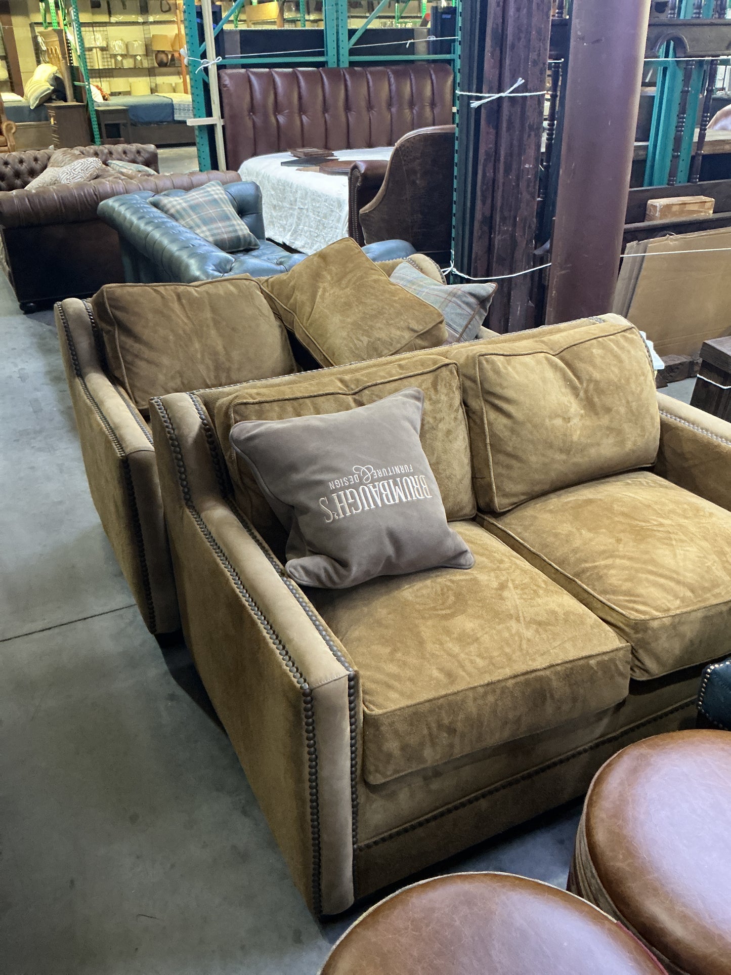 Suede Taylor King Loveseats