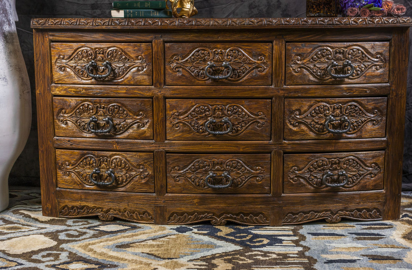 9-Drawer Console