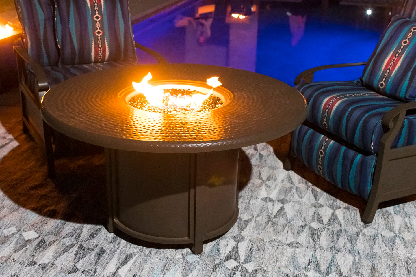 Hammered 48" Fire Pit