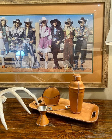 Leather Barware
