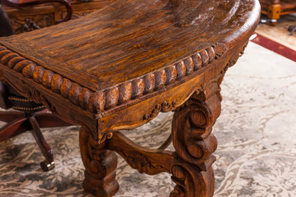 Half Moon Carved Desk