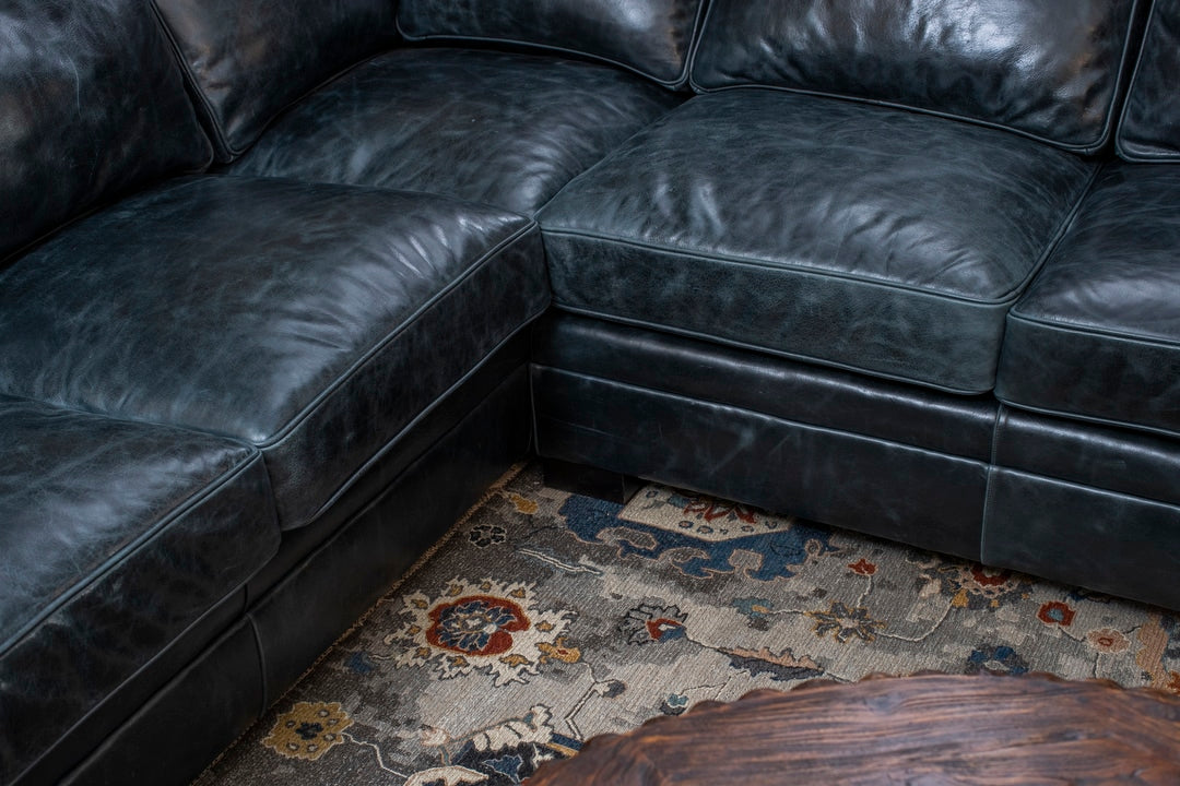 Navy Track Arm Sectional