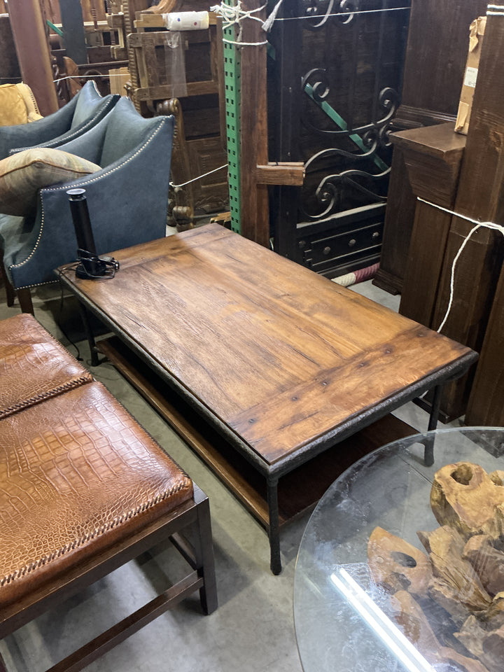 Iron & Wooden Coffee Table