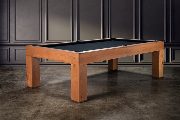 Parsons Slate Pool Table in Rustic White Oak