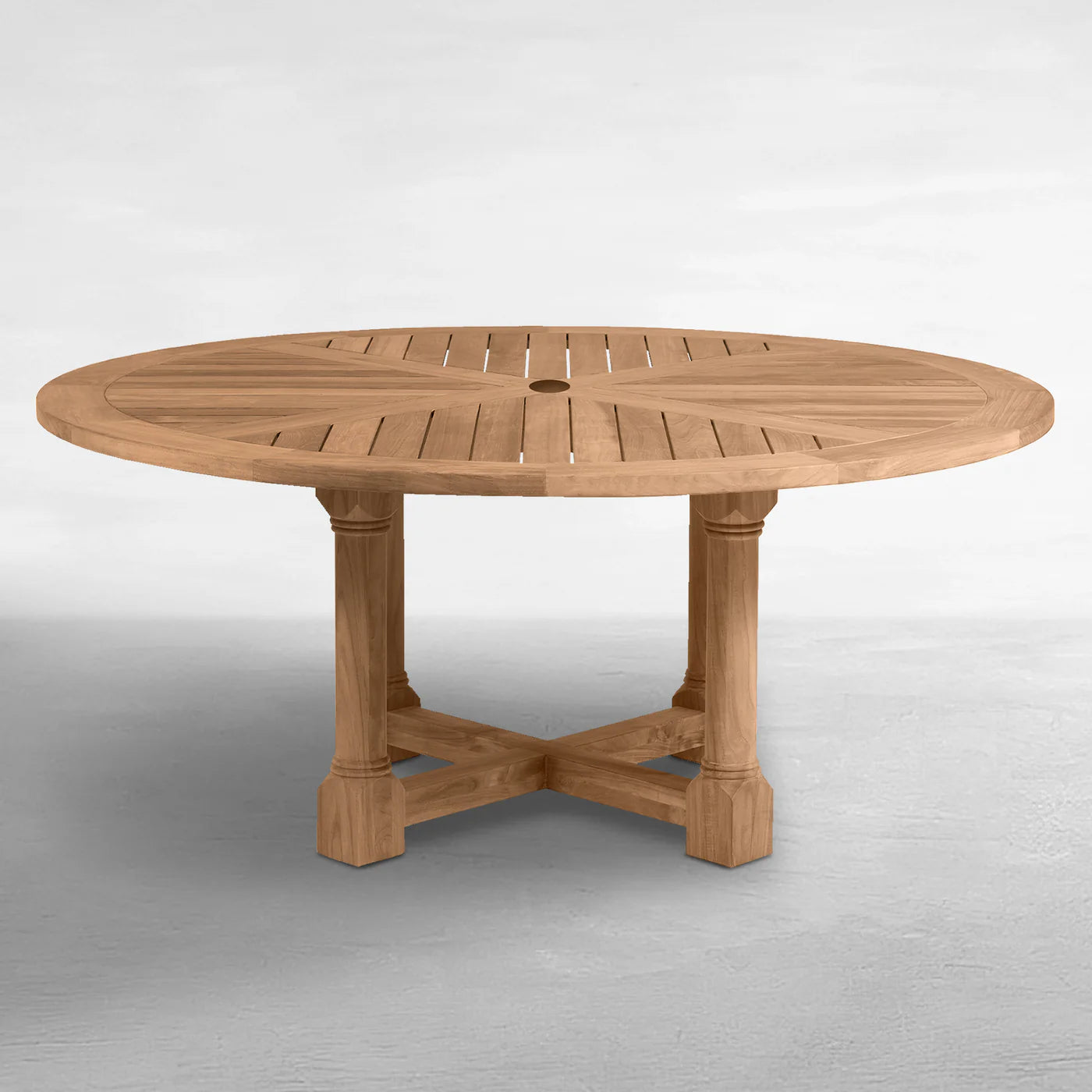 Lakeshore Teak 72” Round Dining Table