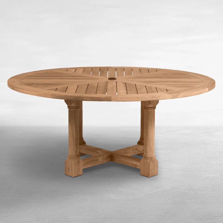 Lakeshore Teak 72” Round Dining Table