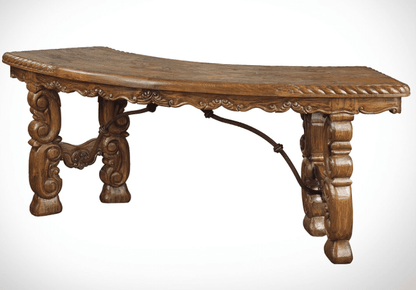 Half Moon Carved Desk