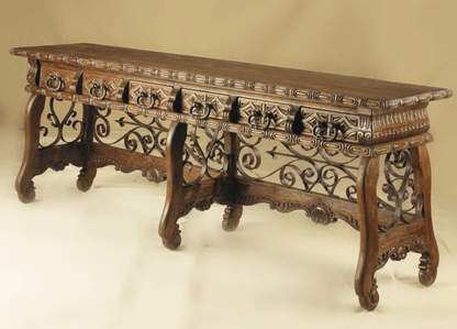 SP- Iron 6 Drawer Console