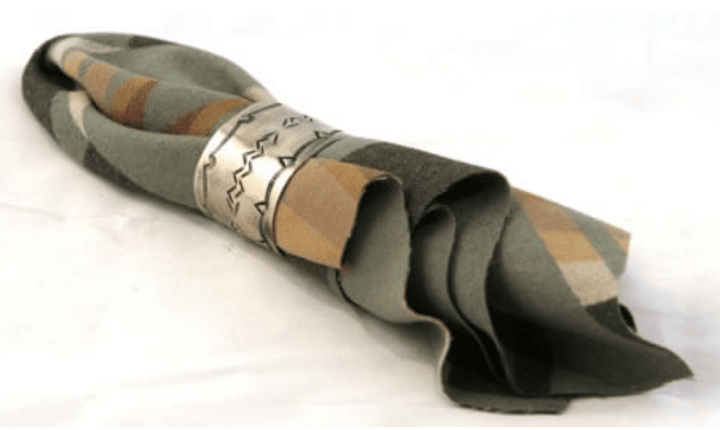 STAMPED NAPKIN RING WJA-027