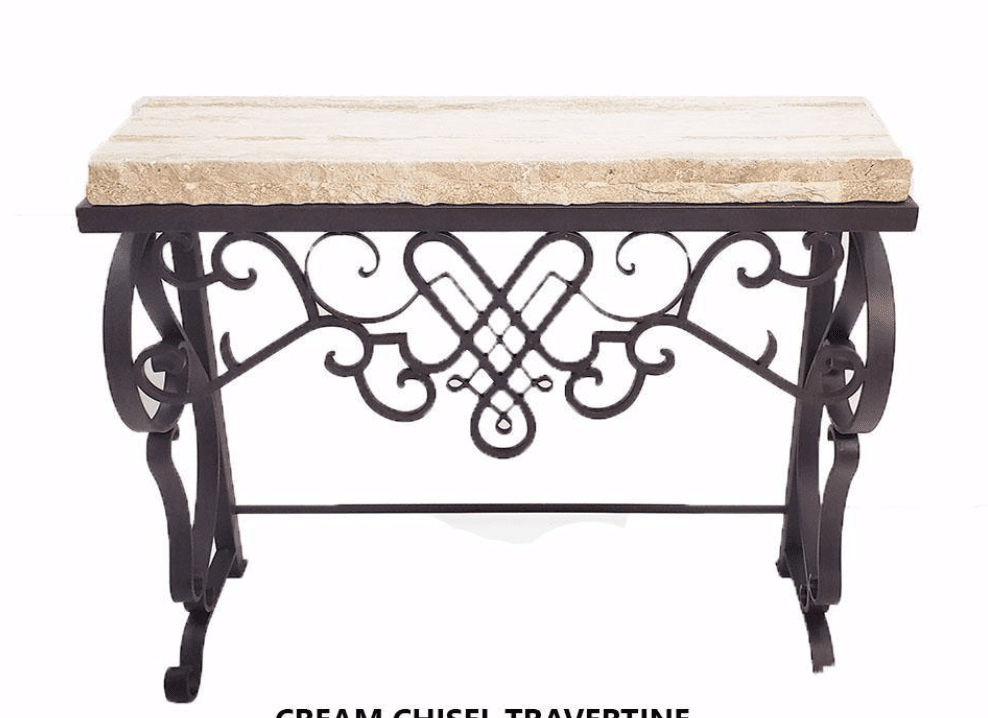 Travertine Peach Console