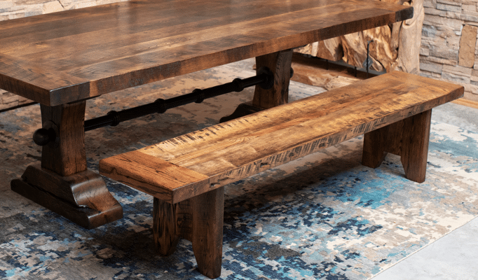Large Farm House Dining Bench