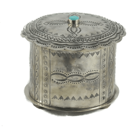 Stamped Round Box