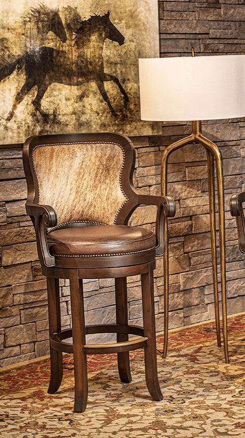 Brindle Barstool with Arm