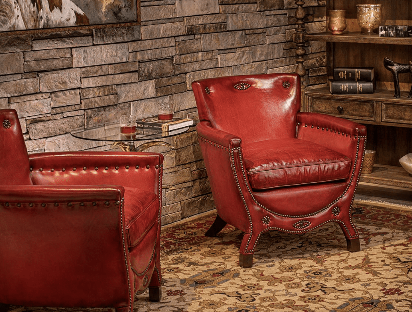 Red Rhodes Chair