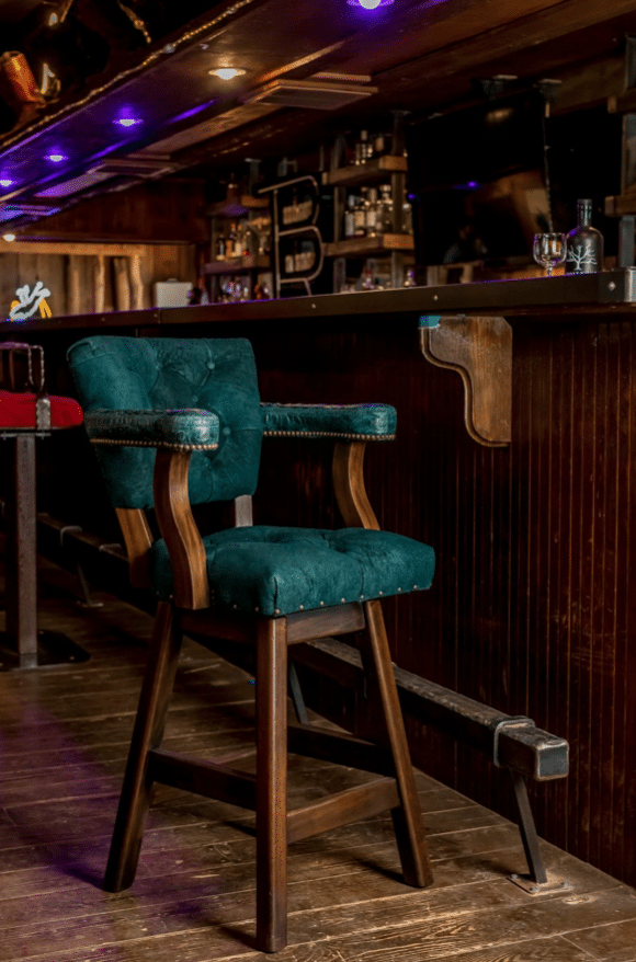 Turquoise Gator Barstools