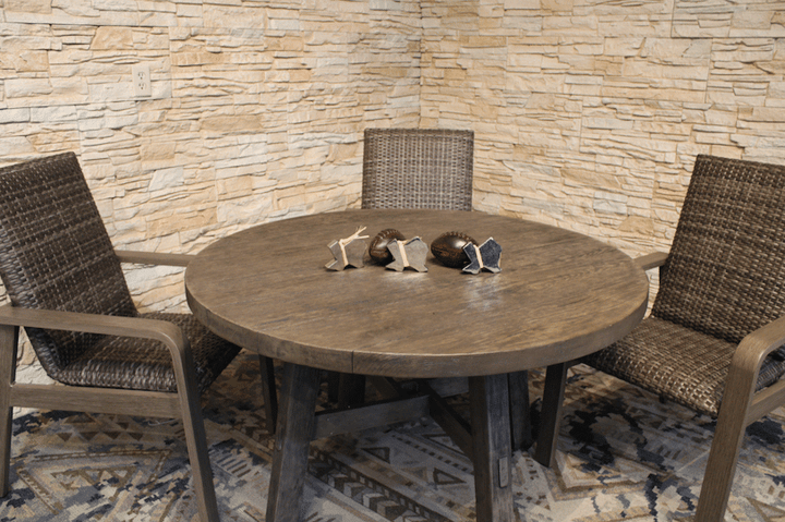 Weathered Wood Dining Table