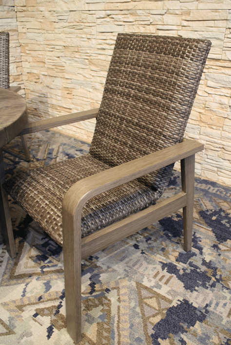 Weathered Wood Arm Chair