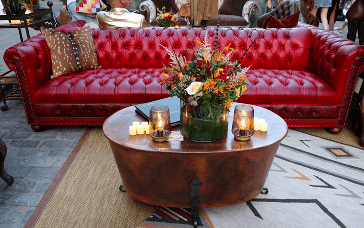 Crimson Chesterfield Double