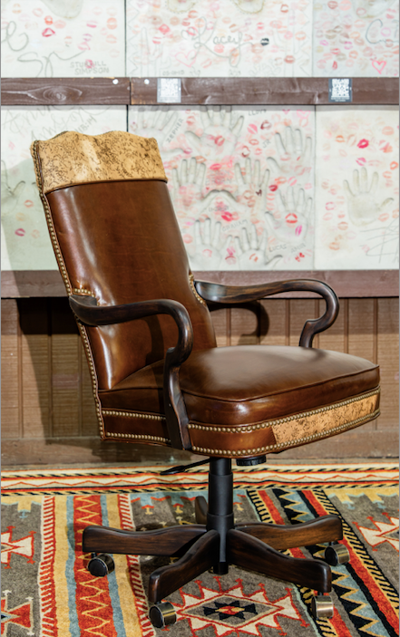 Sand Floral Executive Chair