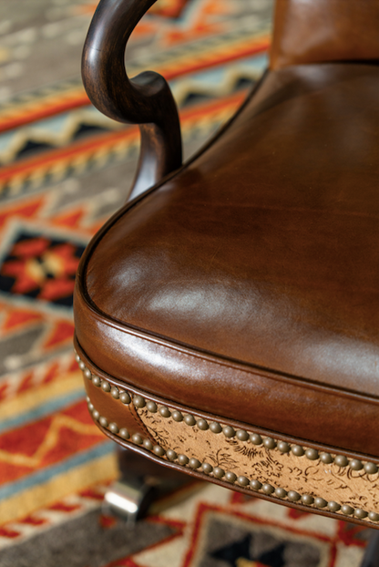Sand Floral Executive Chair