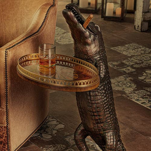 Smokin Gator Accent Table